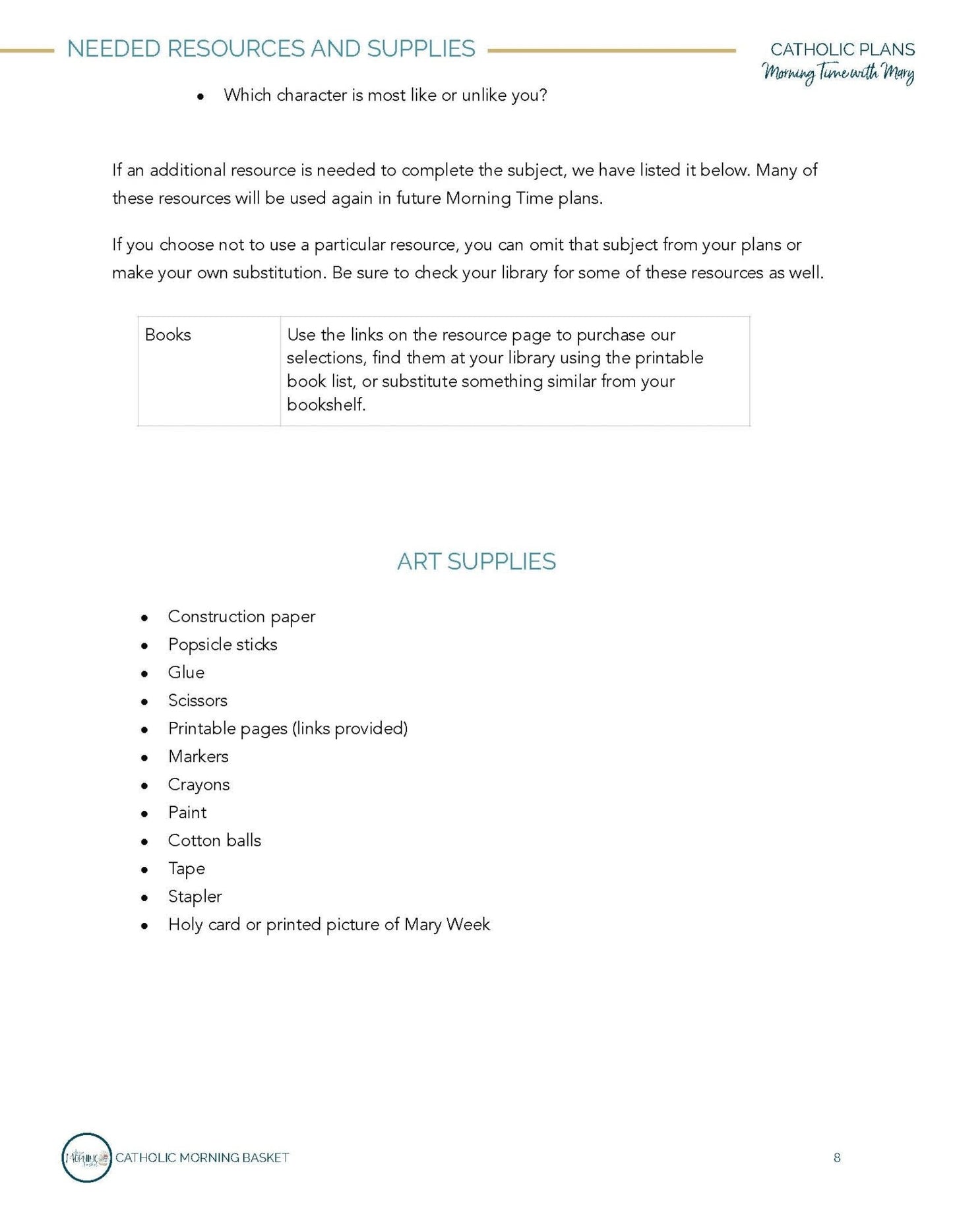 Morning Time With Mary Plans - Homeschool Better Together