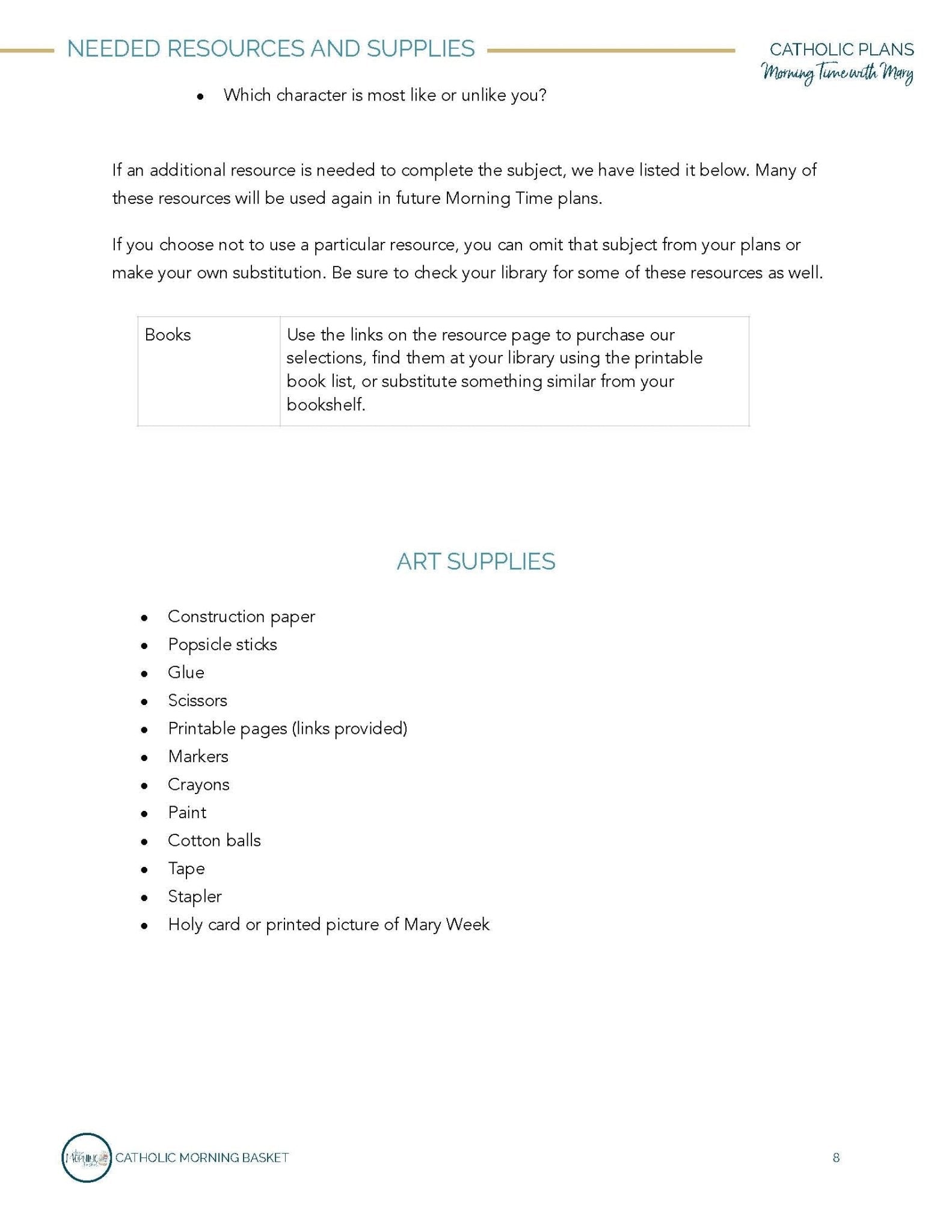 Morning Time With Mary Plans - Homeschool Better Together