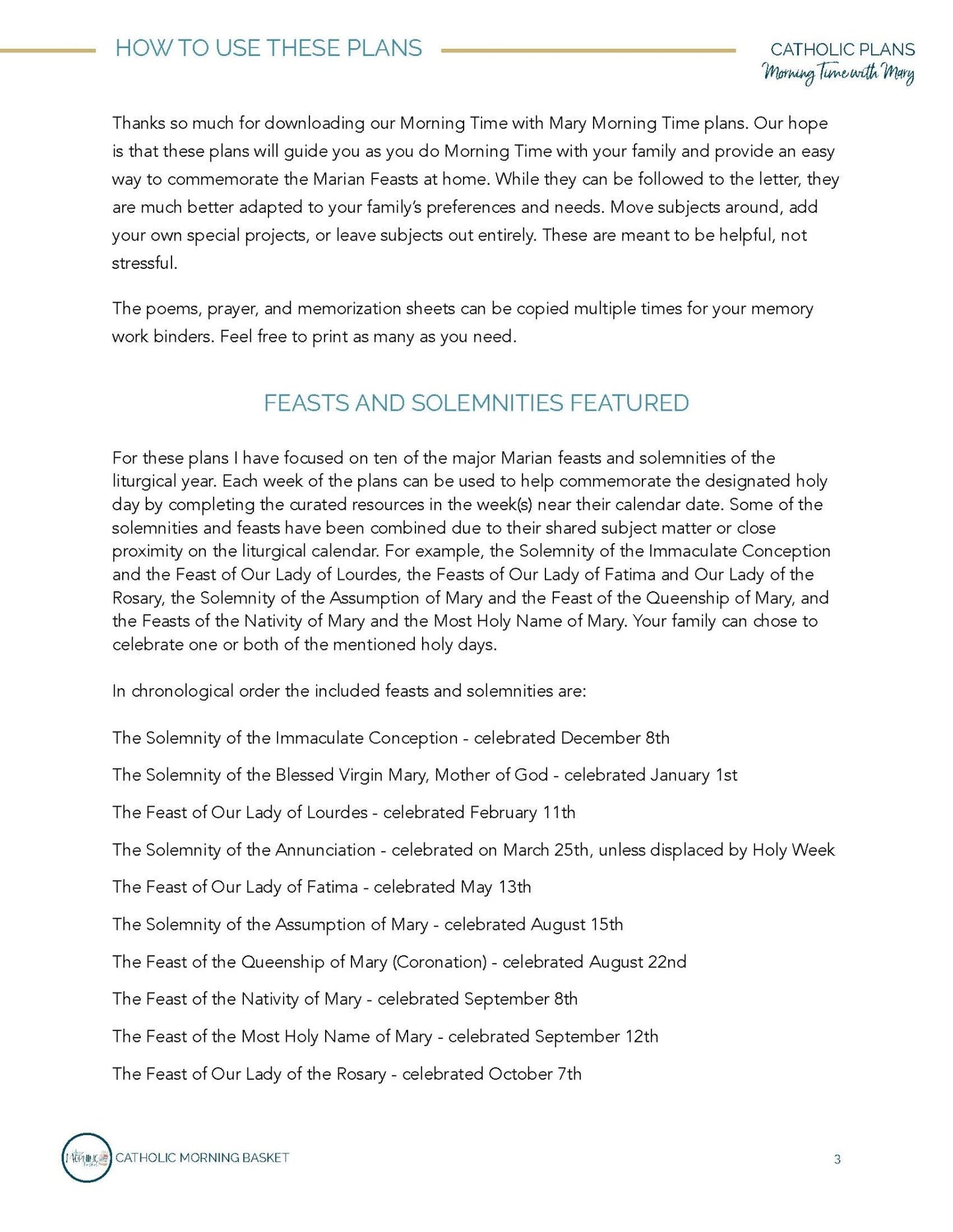 Morning Time With Mary Plans - Homeschool Better Together