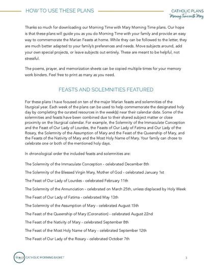 Morning Time With Mary Plans - Homeschool Better Together