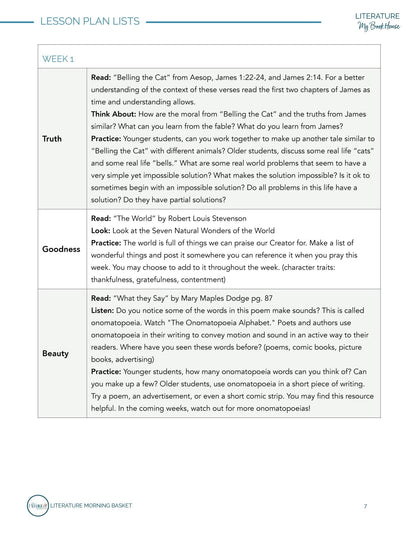 My Book House True Good and Beautiful Plans - Homeschool Better Together