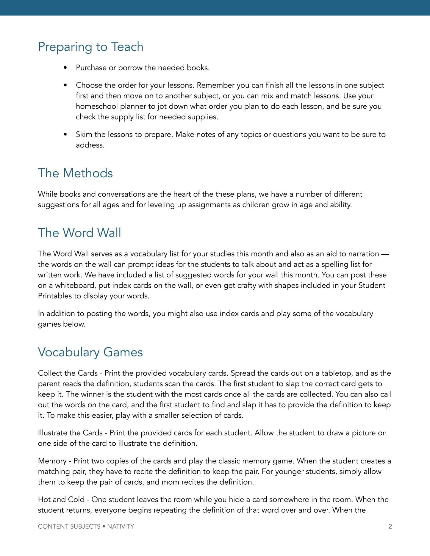 Nativity Wonder Studies - Homeschool Better Together