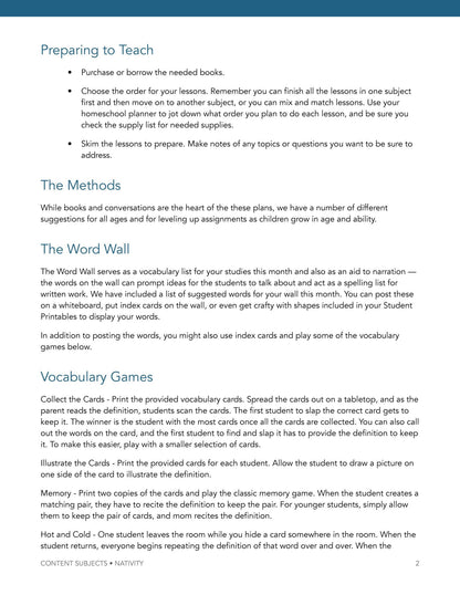 Nativity Wonder Studies - Homeschool Better Together