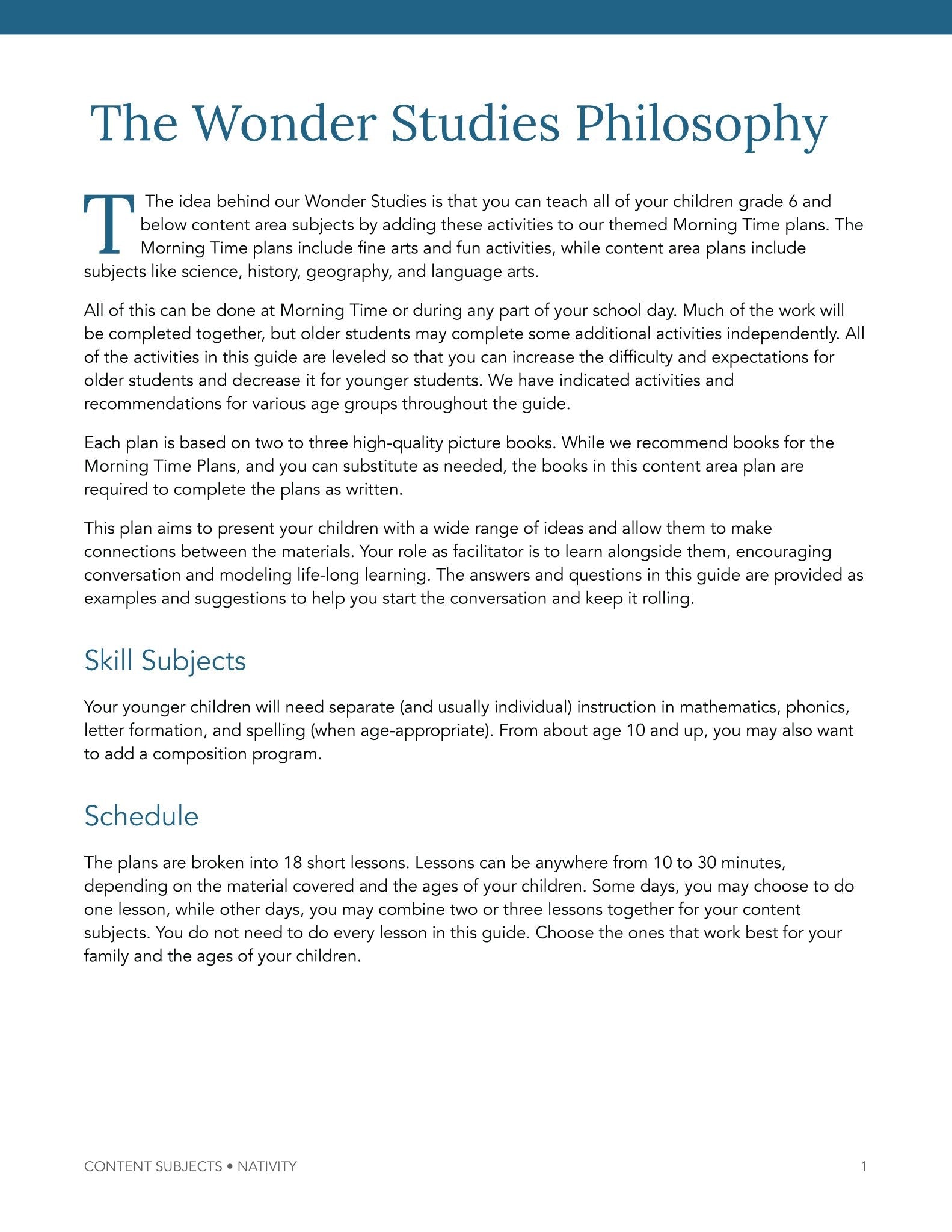 Nativity Wonder Studies - Homeschool Better Together