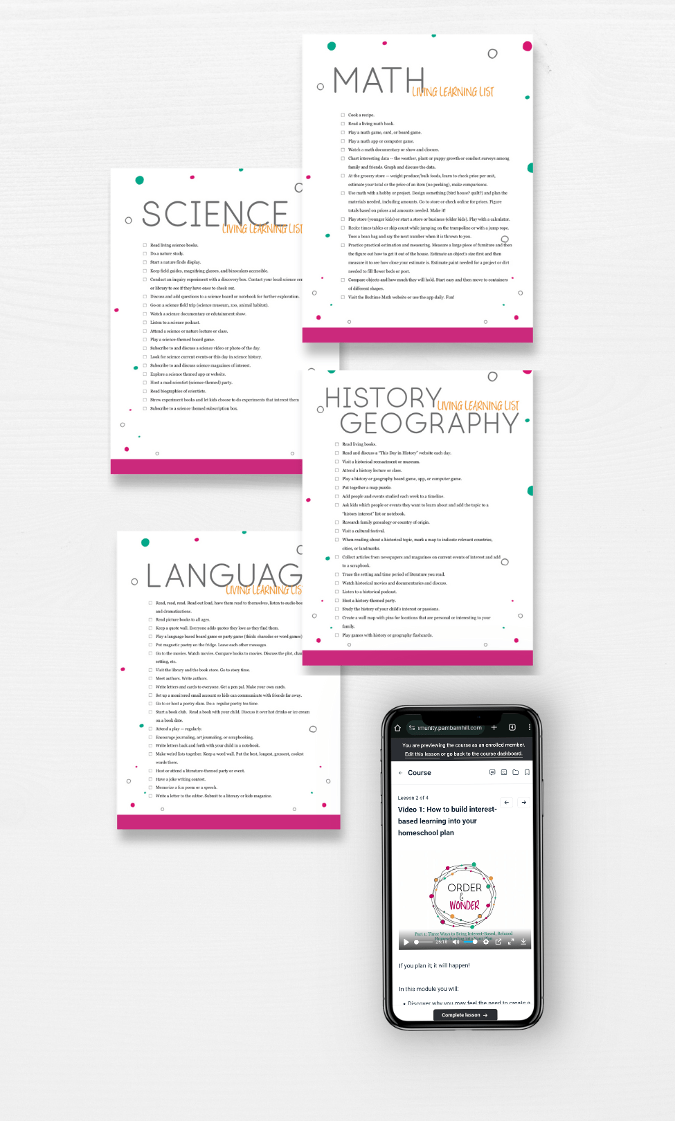 Order and Wonder Workshop - Homeschool Better Together