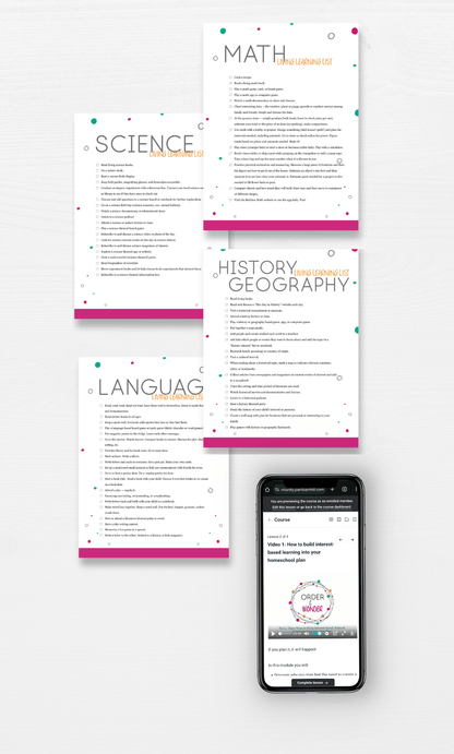 Order and Wonder Workshop - Homeschool Better Together