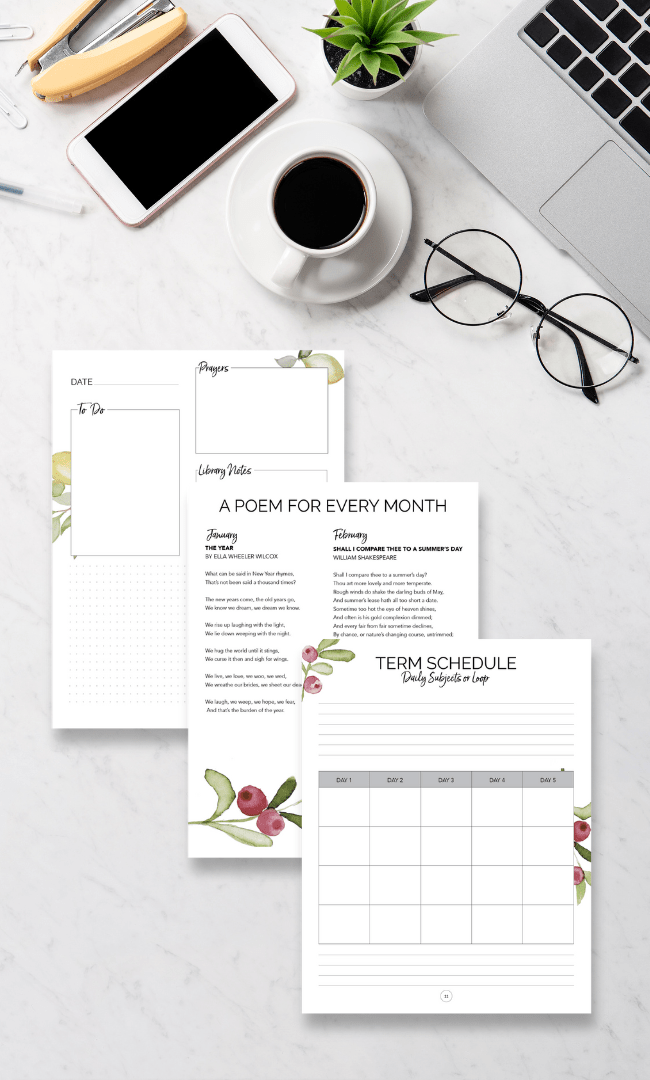 Pastel Morning Time Journal & Planner - Homeschool Better Together