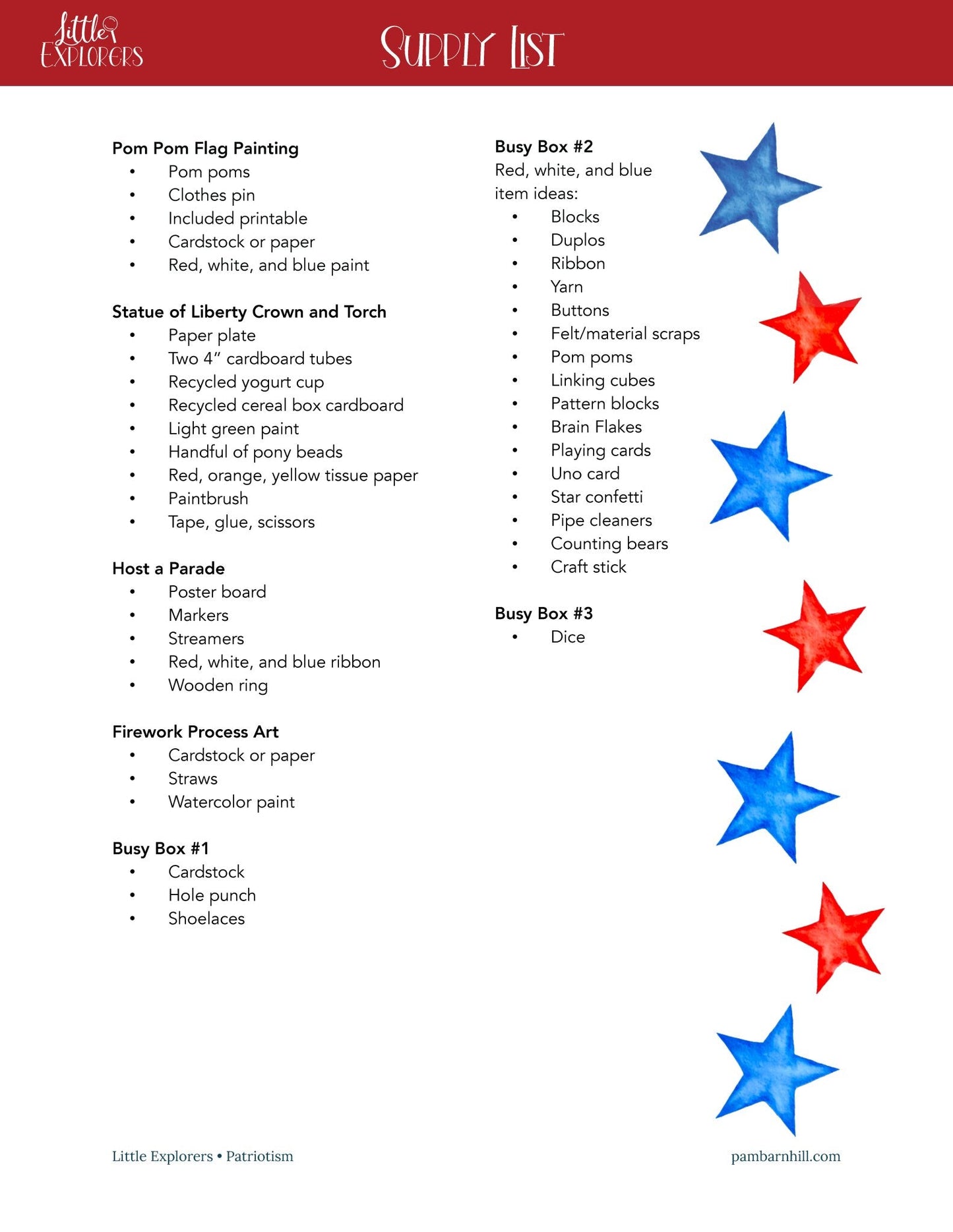 Patriotism Little Explorers - Homeschool Better Together
