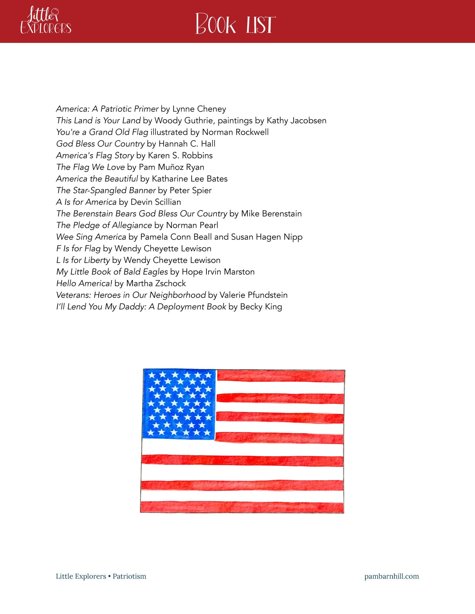 Patriotism Little Explorers - Homeschool Better Together