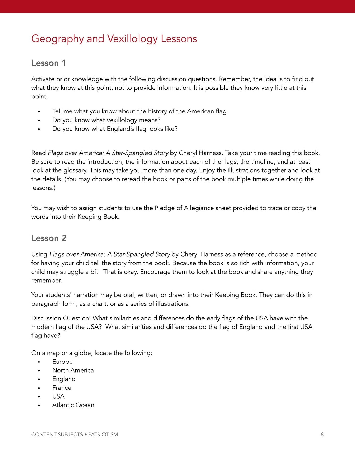 Patriotism Wonder Studies - Homeschool Better Together