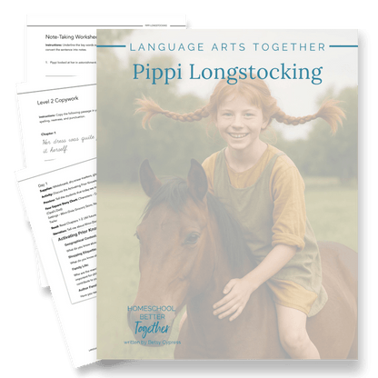 Pippi Longstocking Language Arts Together - Homeschool Better Together