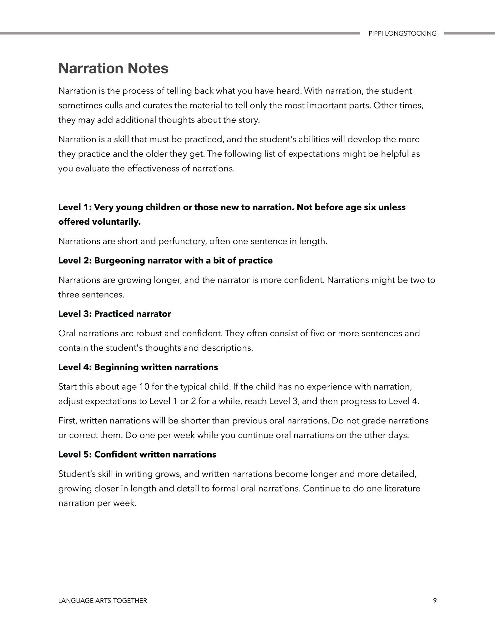 Pippi Longstocking Language Arts Together (FAE) - Homeschool Better Together