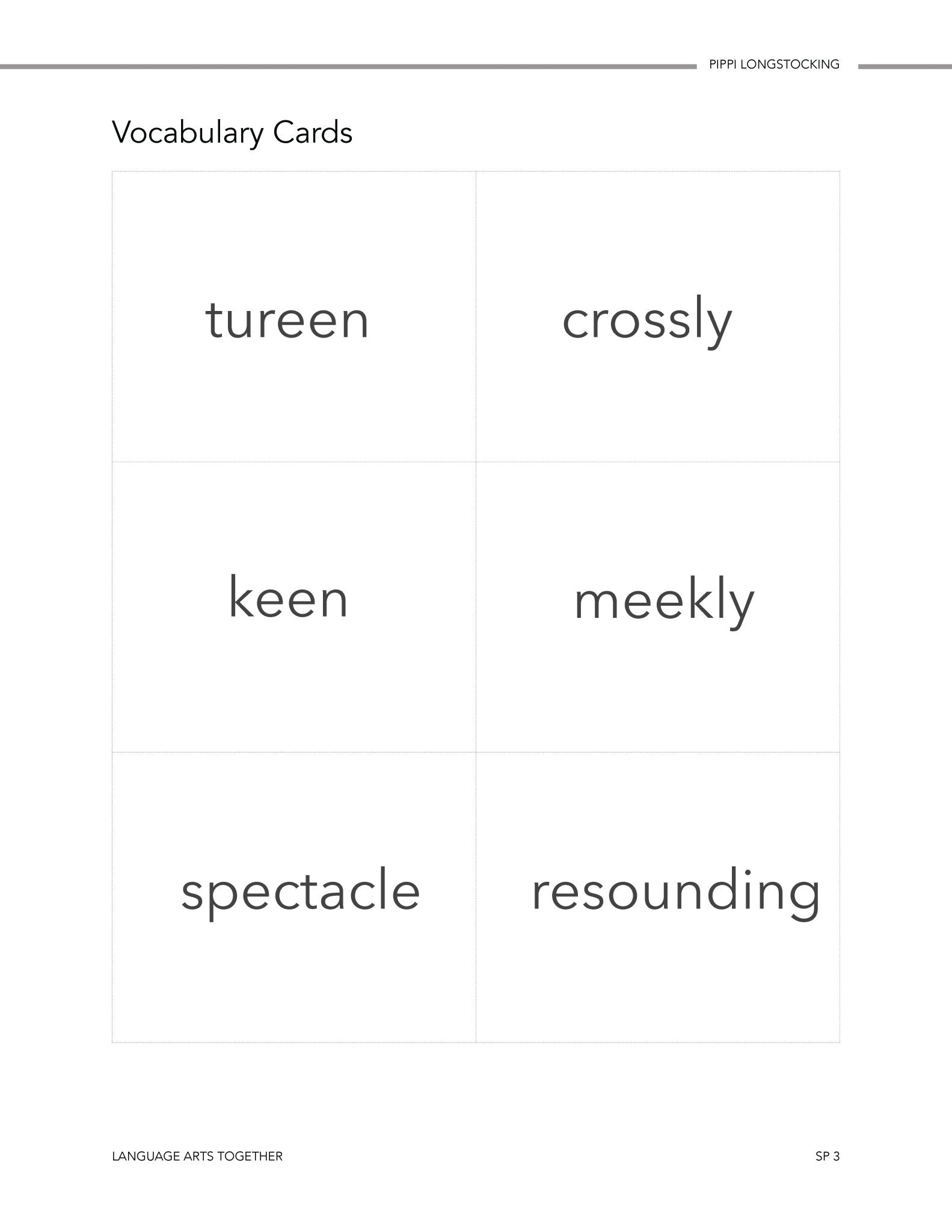 Pippi Longstocking Language Arts Together (FAE) - Homeschool Better Together