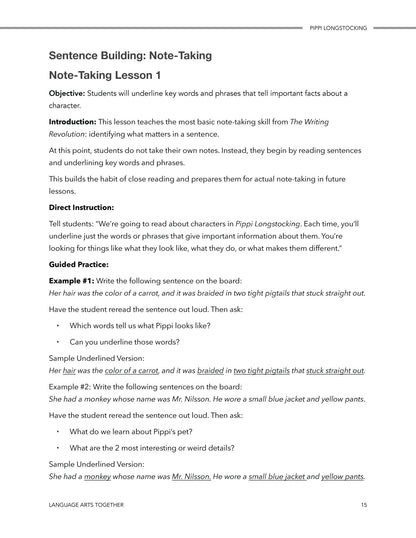 Pippi Longstocking Language Arts Together (FAE) - Homeschool Better Together