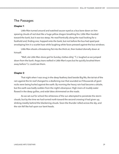 Roll of Thunder Hear My Cry Middle School Language Arts Together - Homeschool Better Together