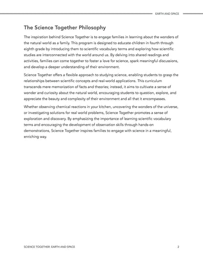 Science Together: Earth and Space - Homeschool Better Together