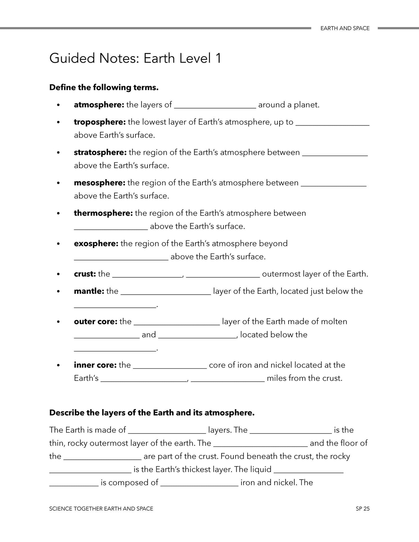 Science Together: Earth and Space - Homeschool Better Together
