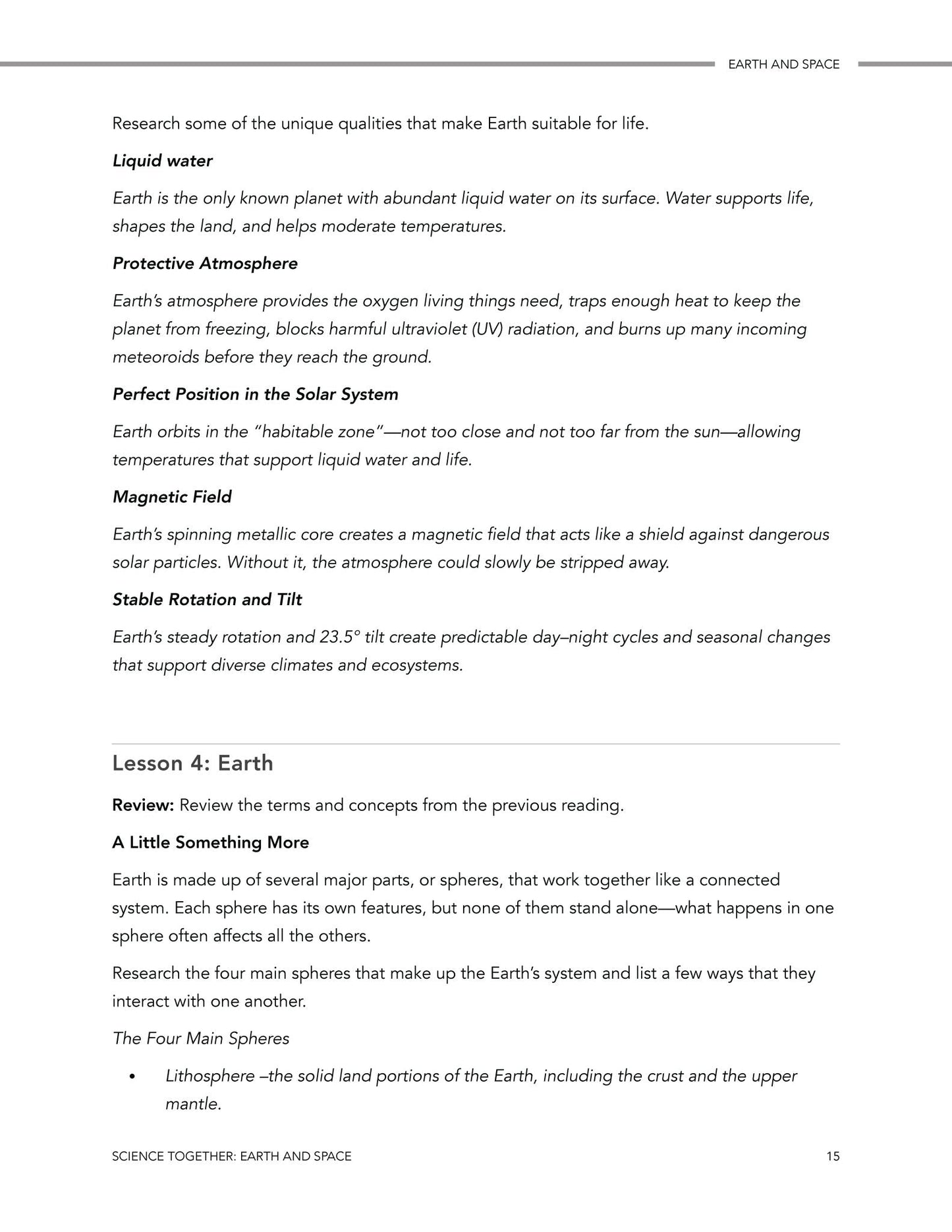 Science Together: Earth and Space - Homeschool Better Together