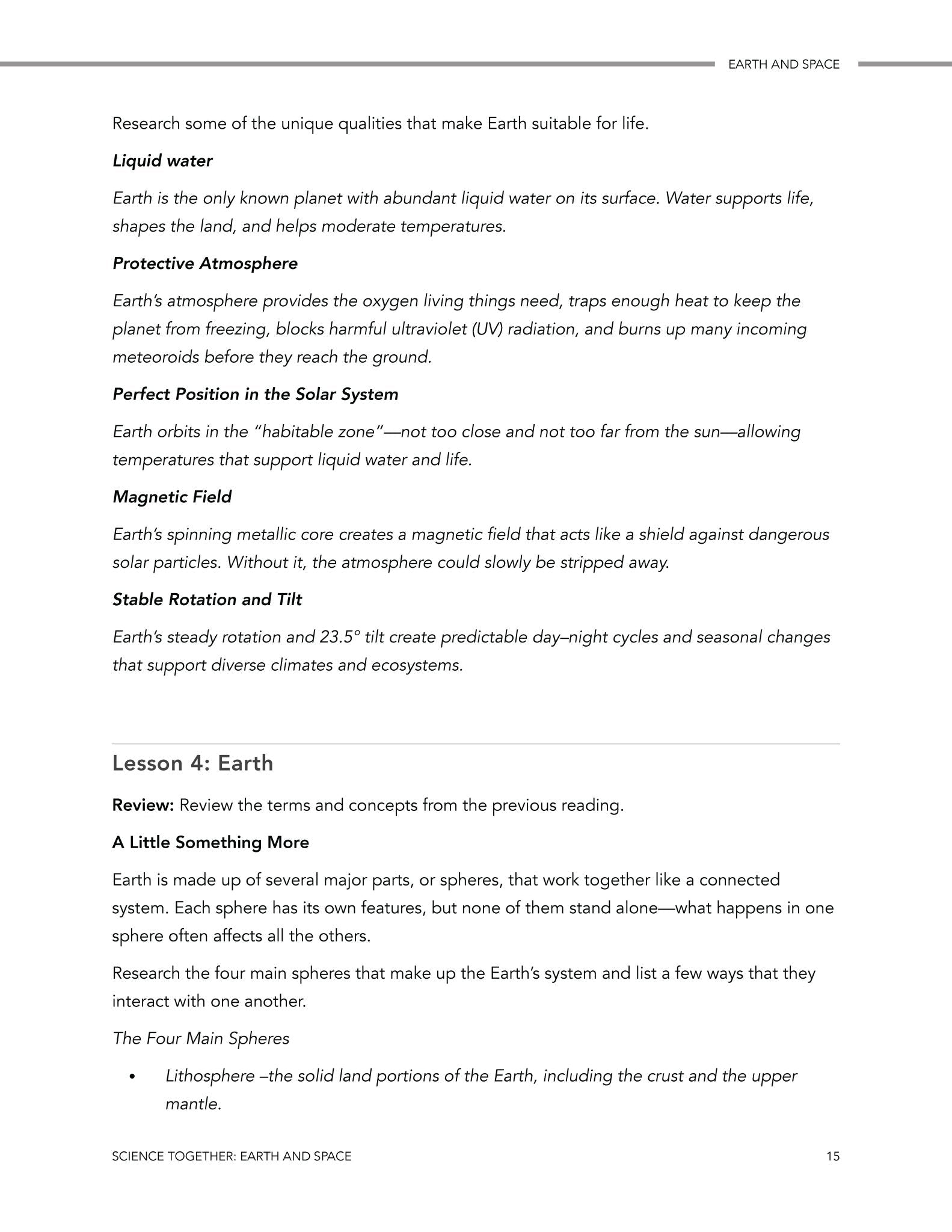 Science Together: Earth and Space - Homeschool Better Together