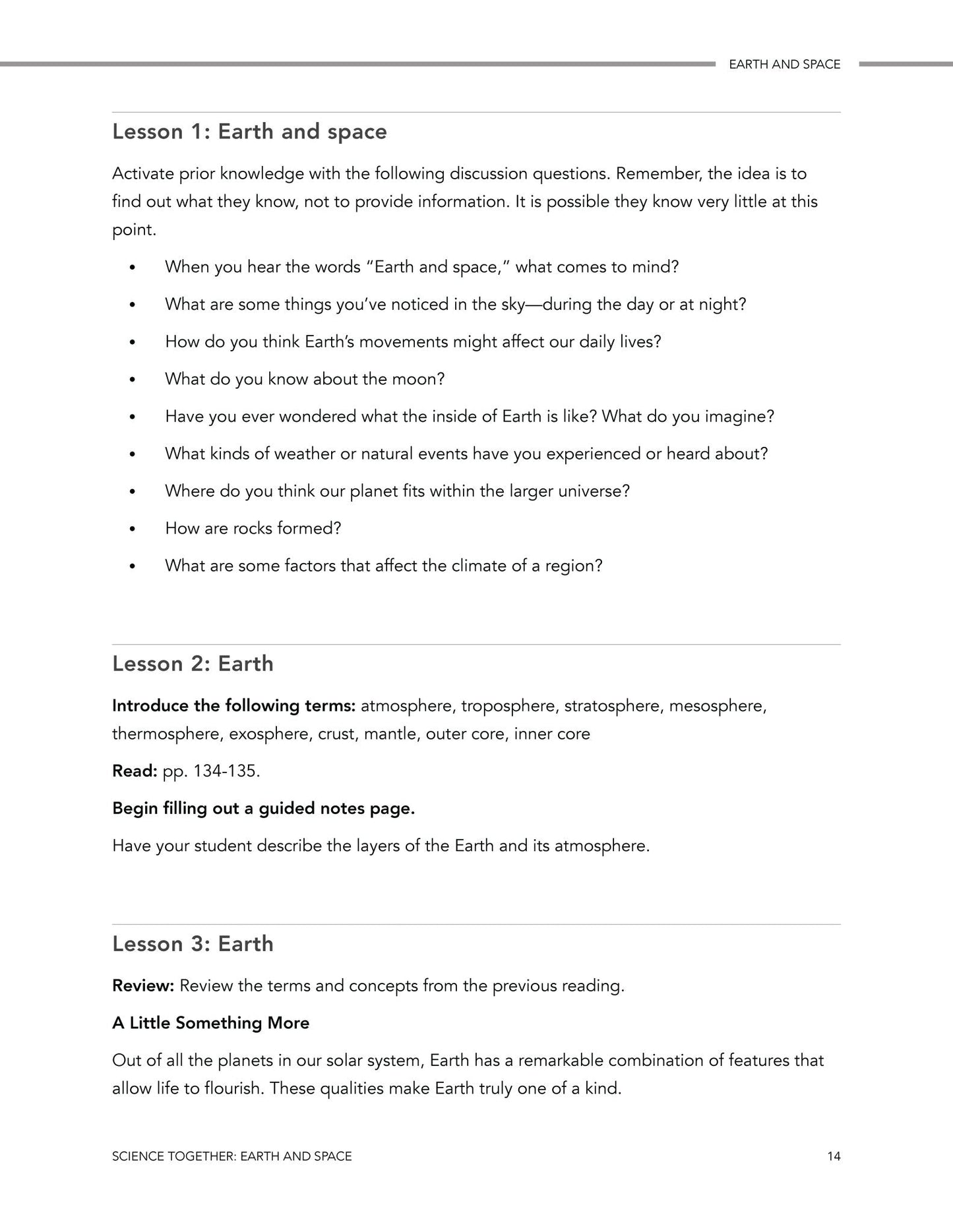 Science Together: Earth and Space - Homeschool Better Together