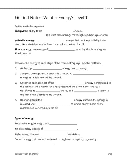 Science Together: Energy - Homeschool Better Together