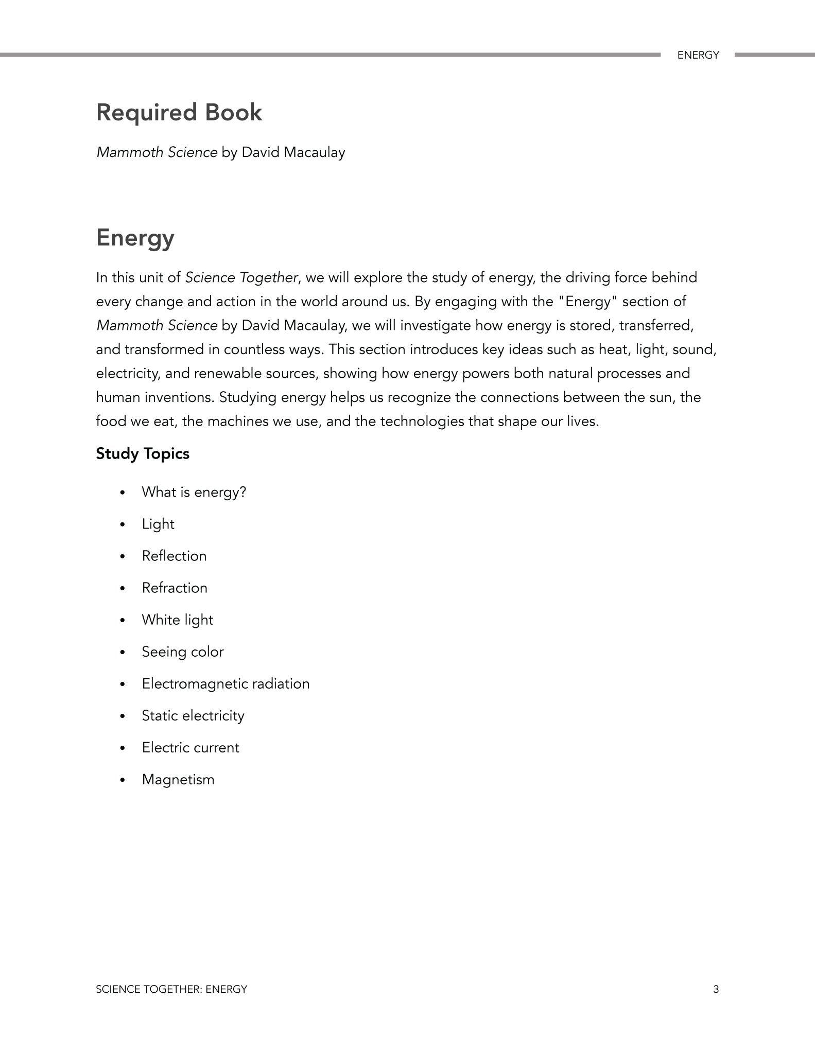 Science Together: Energy - Homeschool Better Together