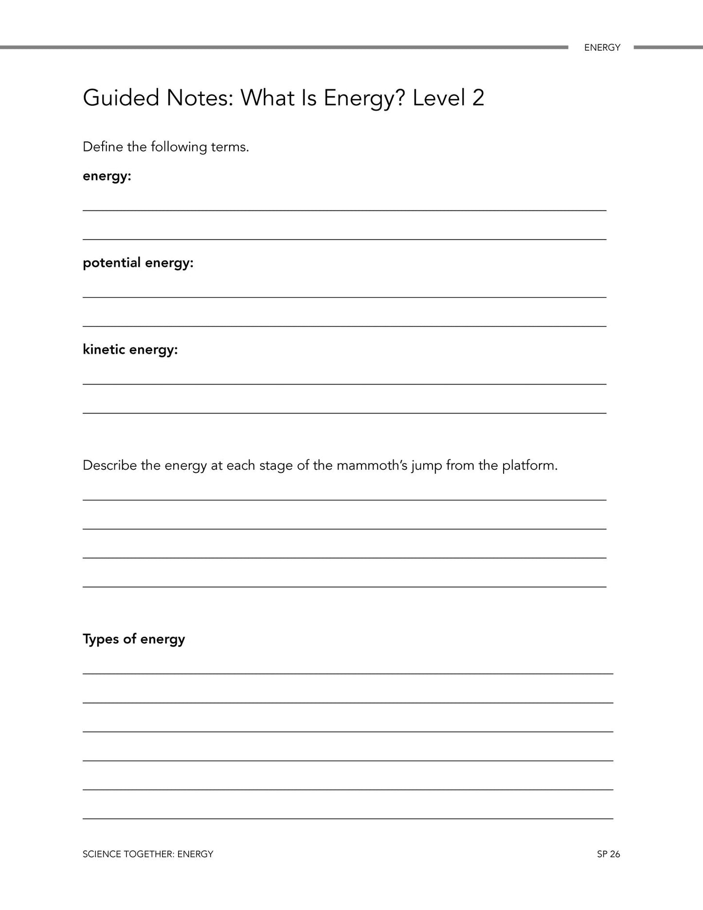 Science Together: Energy - Homeschool Better Together