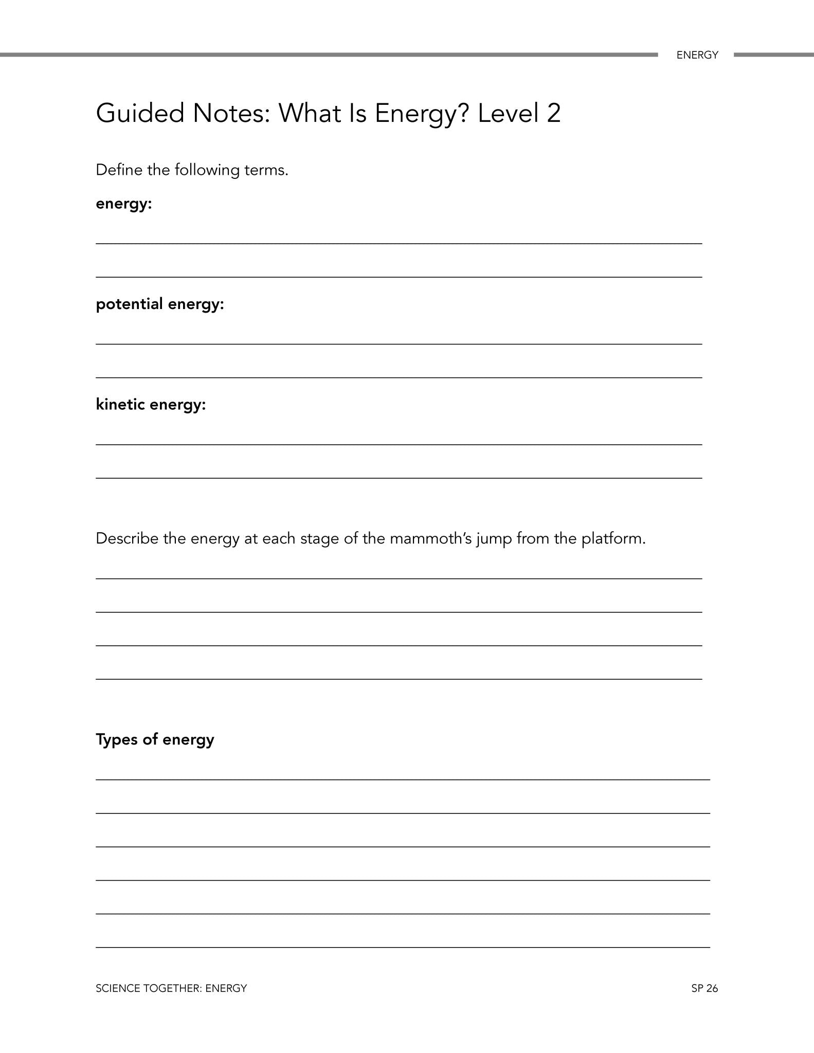 Science Together: Energy - Homeschool Better Together