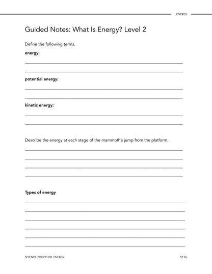 Science Together: Energy - Homeschool Better Together