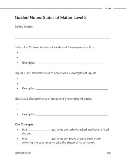 Science Together: Matter - Homeschool Better Together