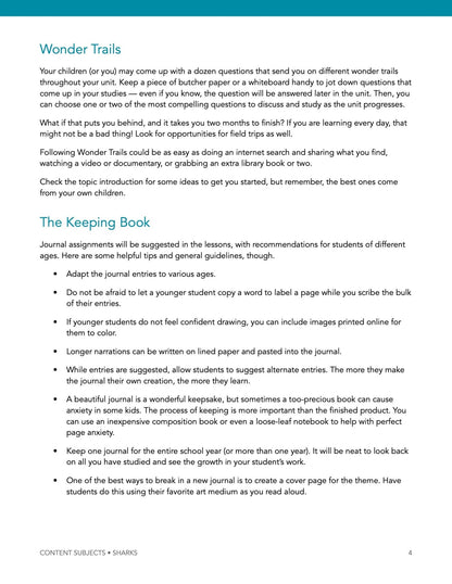 Sharks Wonder Studies - Homeschool Better Together