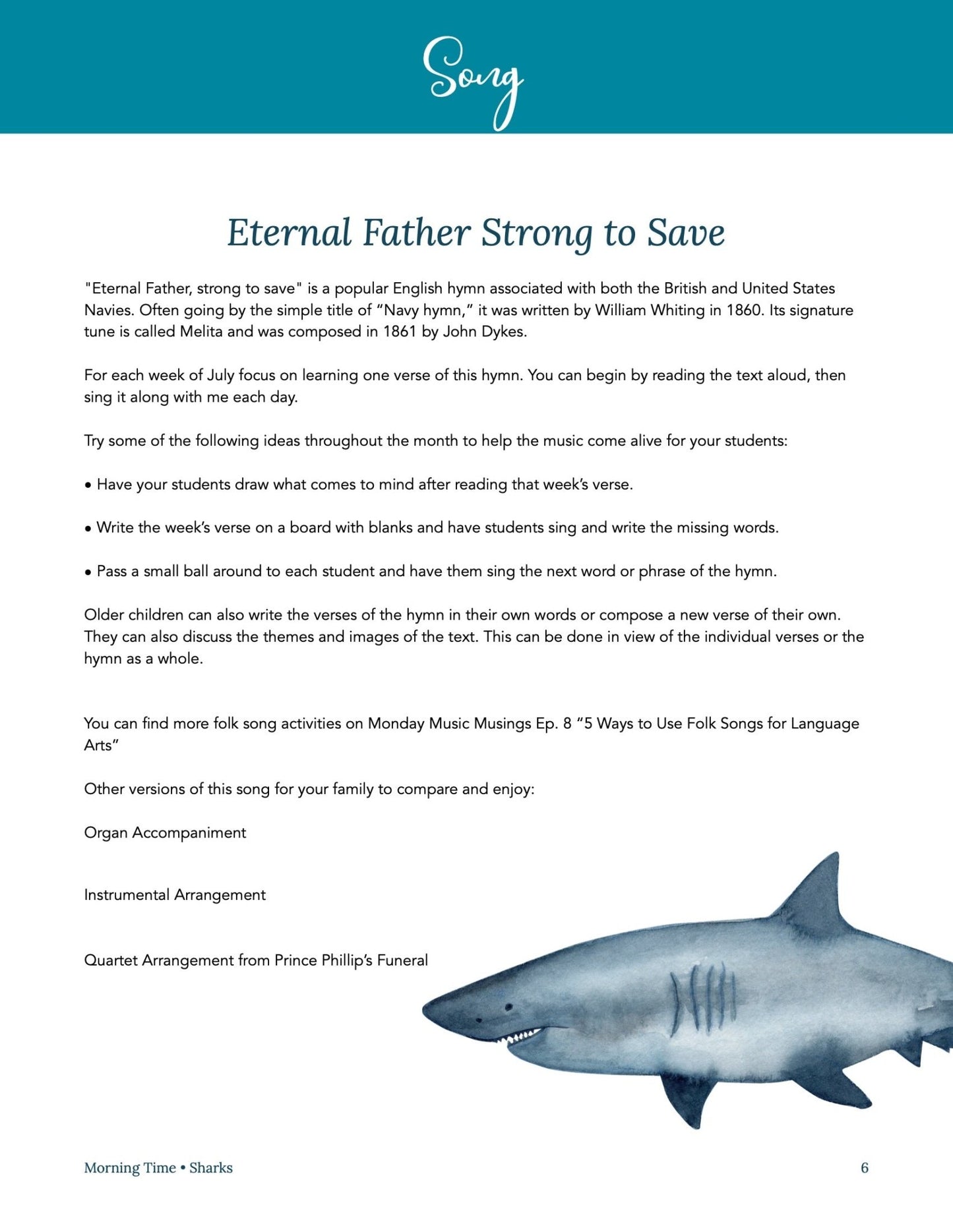 Sharks Wonder Studies - Homeschool Better Together