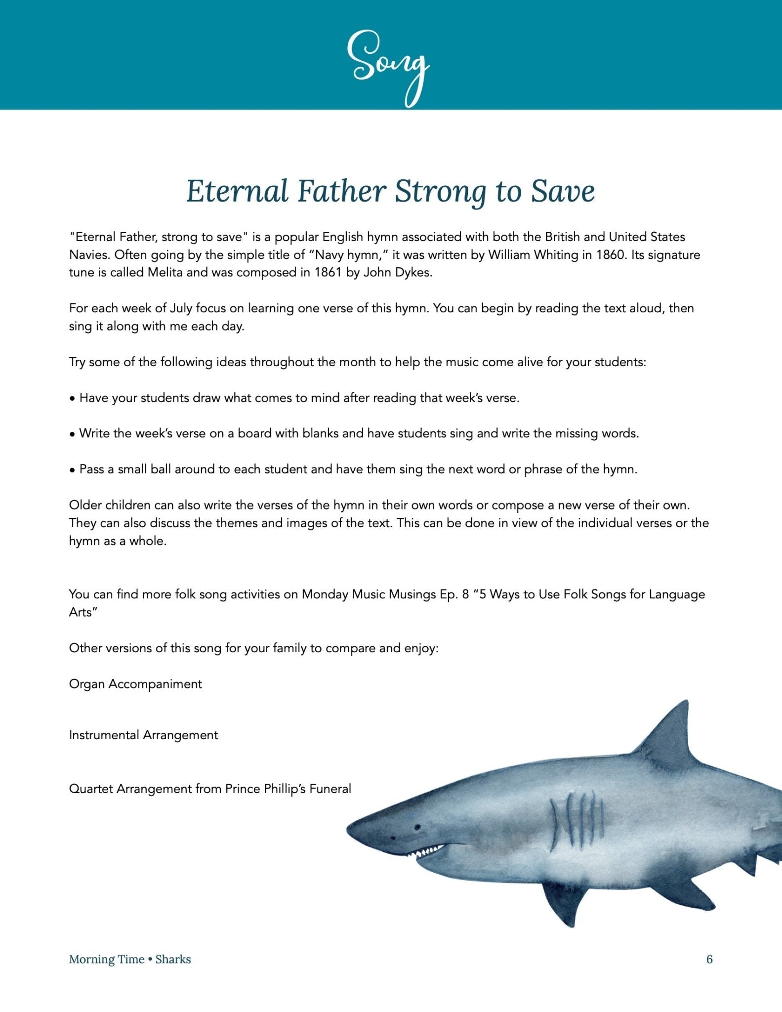 Sharks Wonder Studies - Homeschool Better Together