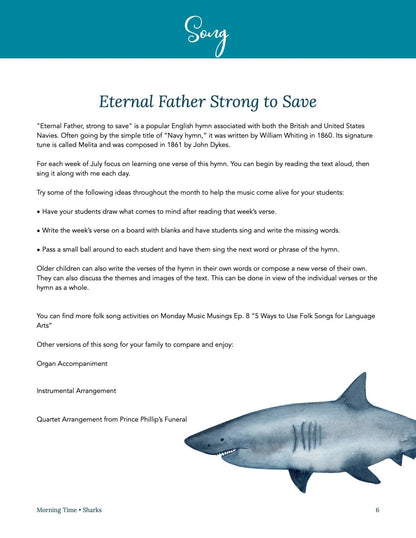 Sharks Wonder Studies - Homeschool Better Together