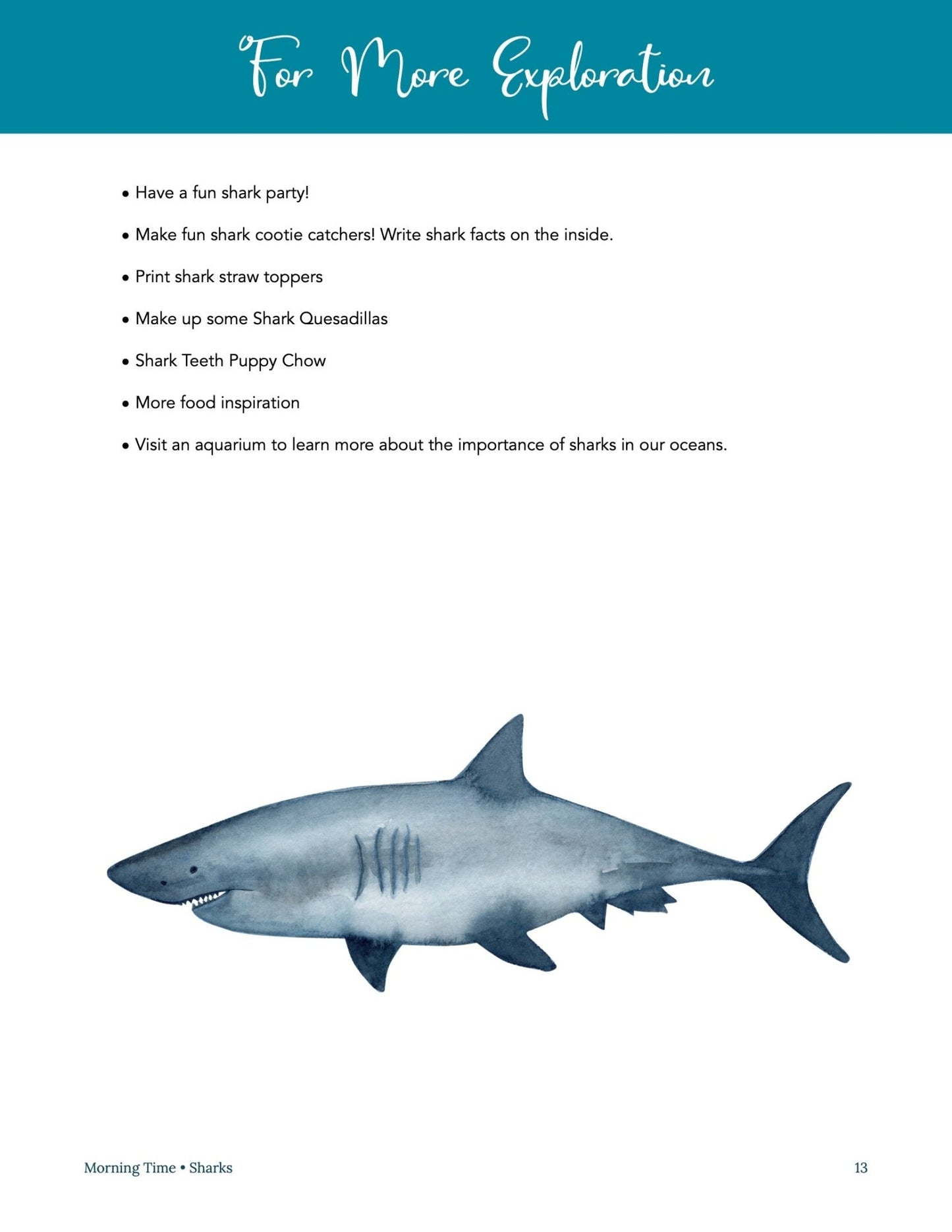 Sharks Wonder Studies - Homeschool Better Together