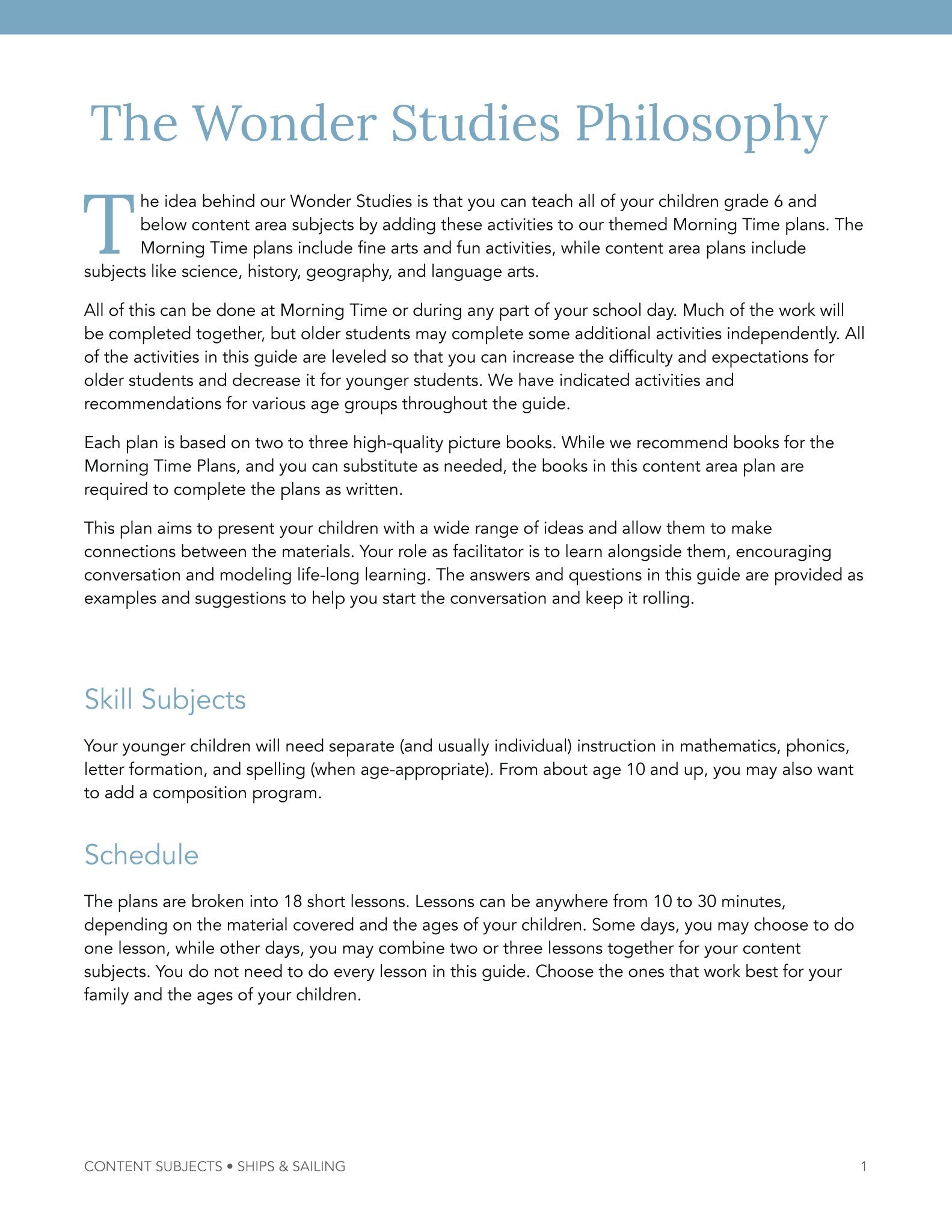 Ships and Sailing Wonder Studies - Homeschool Better Together