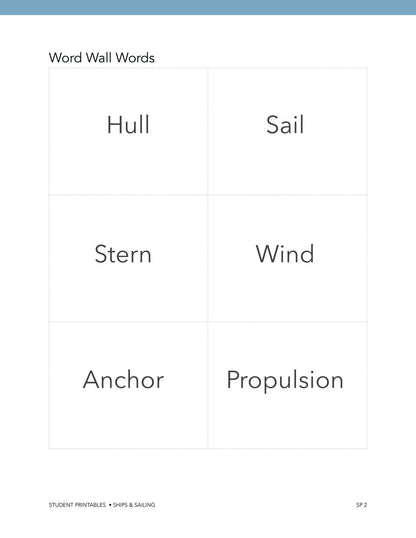 Ships and Sailing Wonder Studies - Homeschool Better Together
