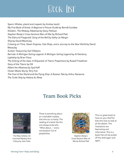 Ships and Sailing Wonder Studies - Homeschool Better Together