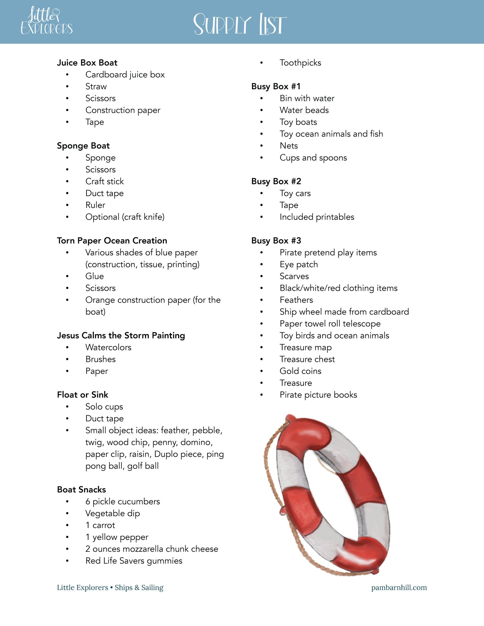 Ships & Sailing Little Explorers - Homeschool Better Together