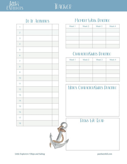 Ships & Sailing Little Explorers - Homeschool Better Together