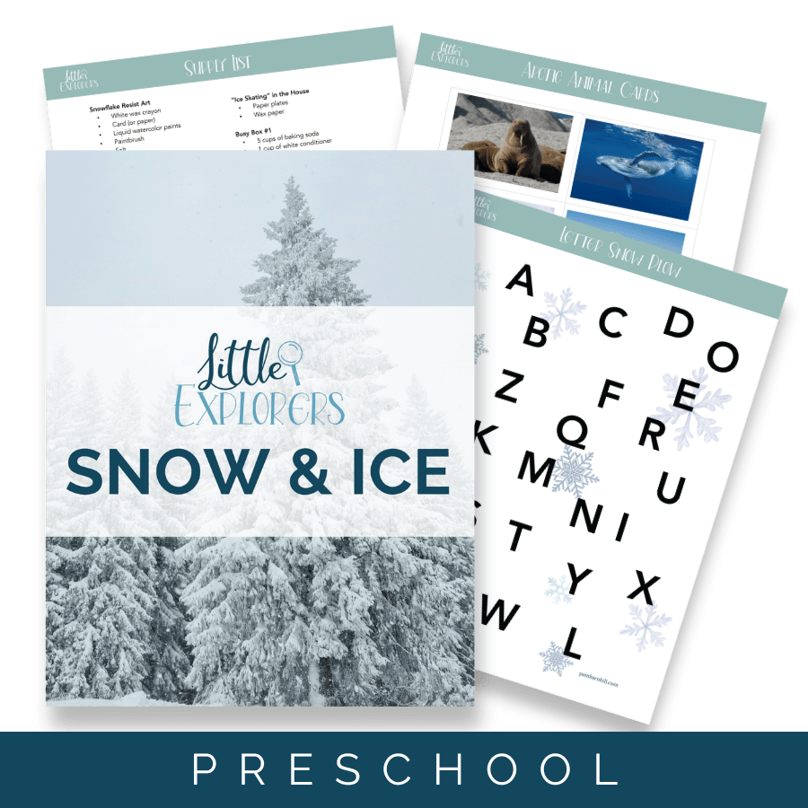 Snow & Ice Little Explorers - Homeschool Better Together