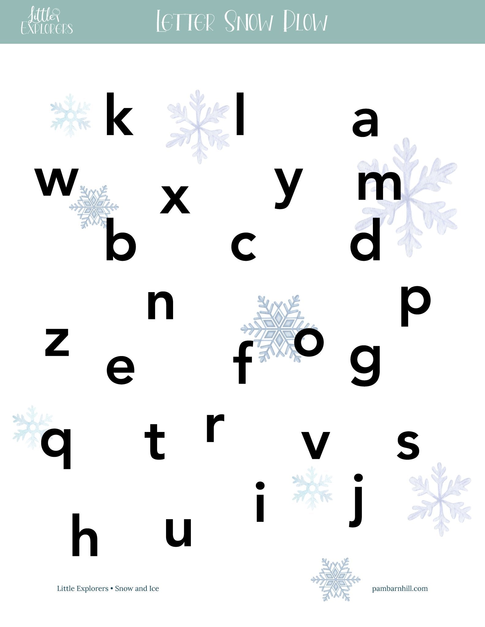 Snow & Ice Little Explorers - Homeschool Better Together