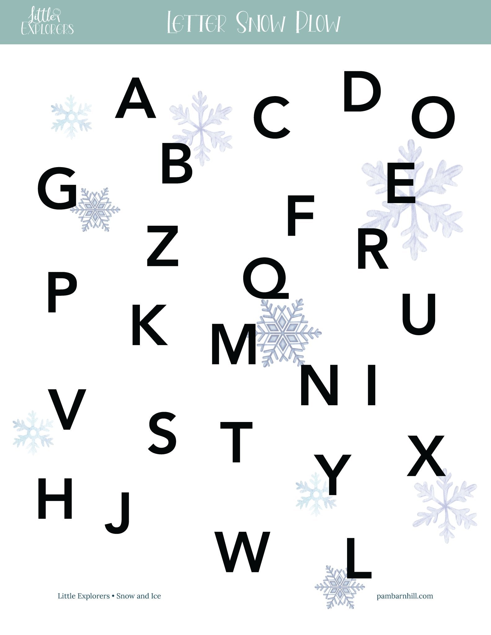 Snow & Ice Little Explorers - Homeschool Better Together