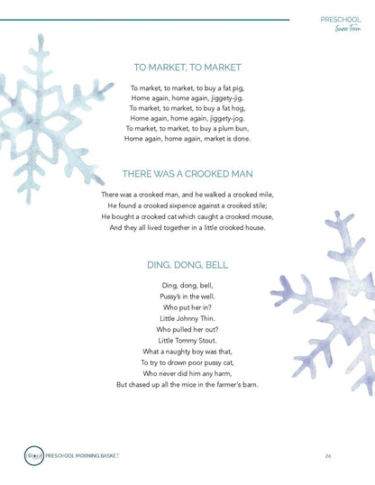 Snow Term: Early Learner Morning Time Plans - Homeschool Better Together