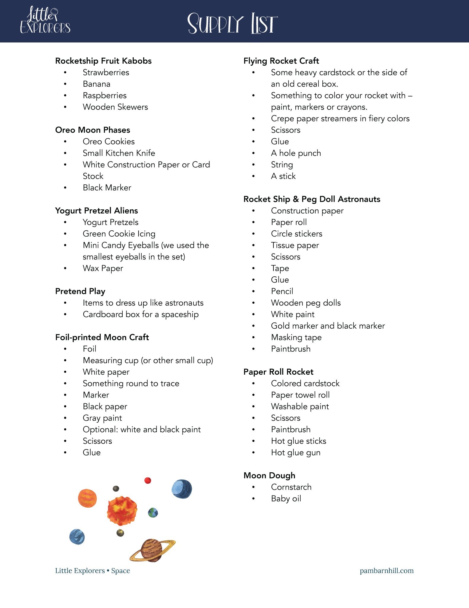 Space Little Explorers - Homeschool Better Together