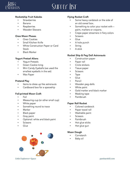 Space Little Explorers - Homeschool Better Together