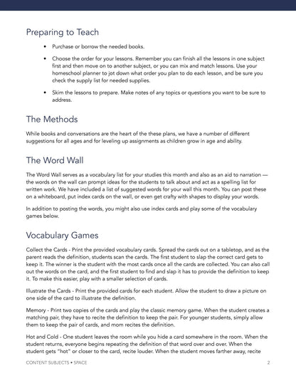 Space Wonder Studies - Homeschool Better Together