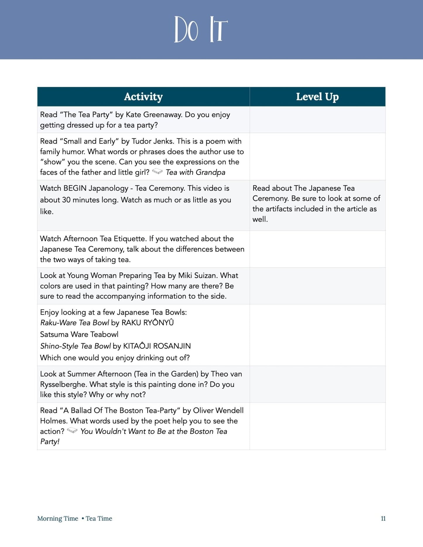 Tea Time Wonder Studies - Homeschool Better Together