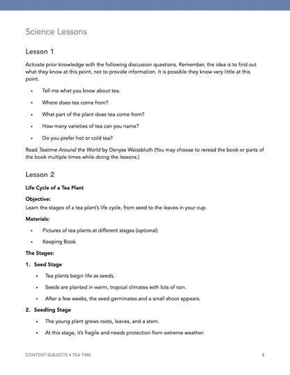 Tea Time Wonder Studies - Homeschool Better Together