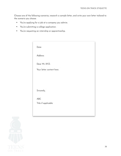 Teens on Track: Etiquette - Homeschool Better Together